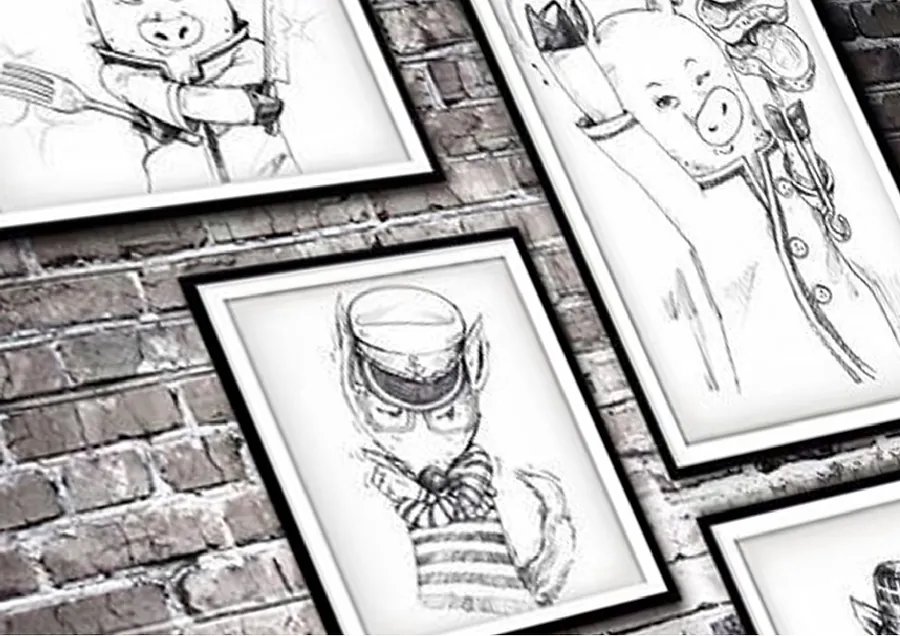 Minor Food Group: Three Little Pigs artwork 3